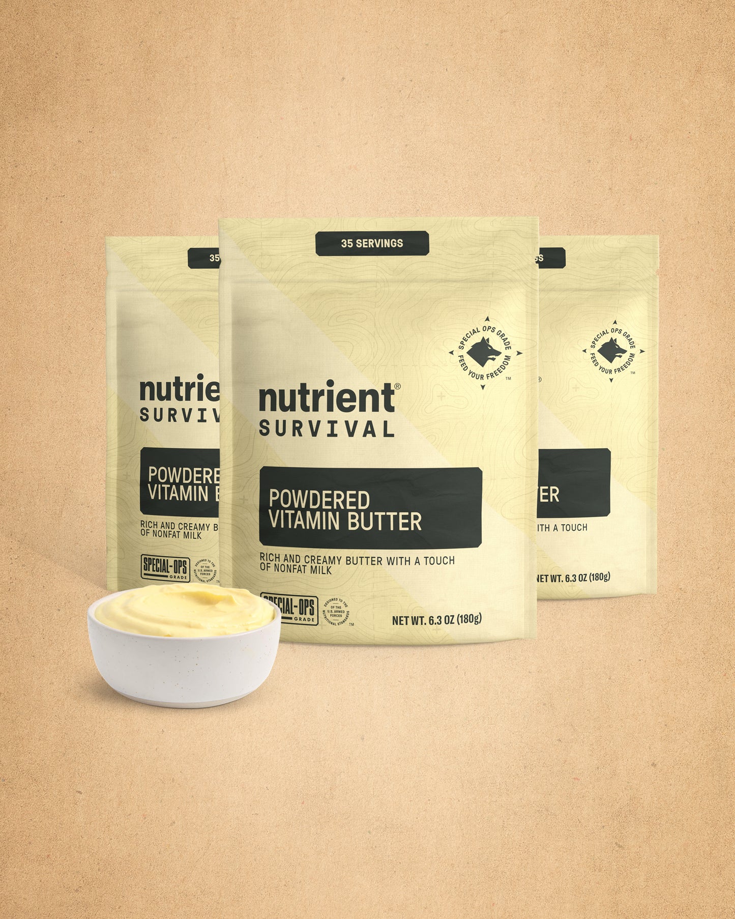 Powdered Vitamin Butter Bulk Pouch 3-Pack