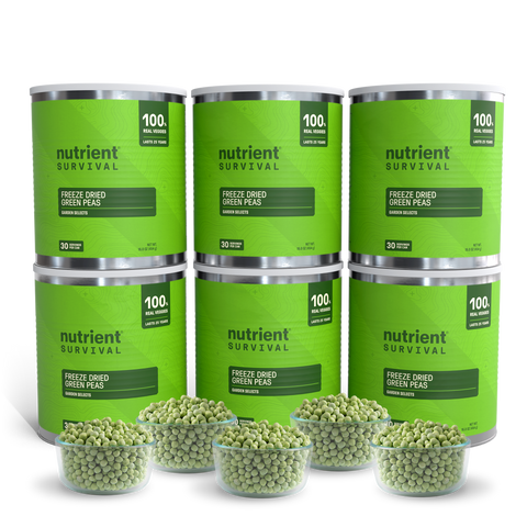 Freeze Dried Green Peas 6 Cans