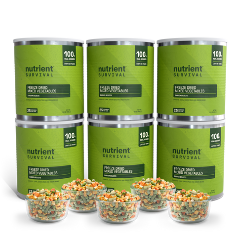 Freeze Dried Mixed Vegetables 6 Cans