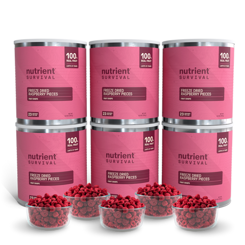 Freeze Dried Raspberry Pieces 6 Cans