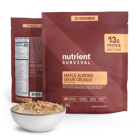 Protein Cereal - Maple Almond Pantry Pack – storage shelf life