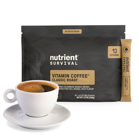 Instant Vitamin Coffee Classic Roast Singles 30-Pack