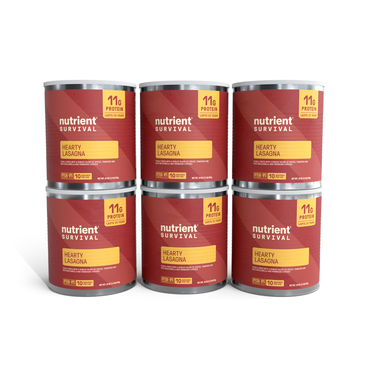 Hearty Lasagna - Protein Meal 6 Cans