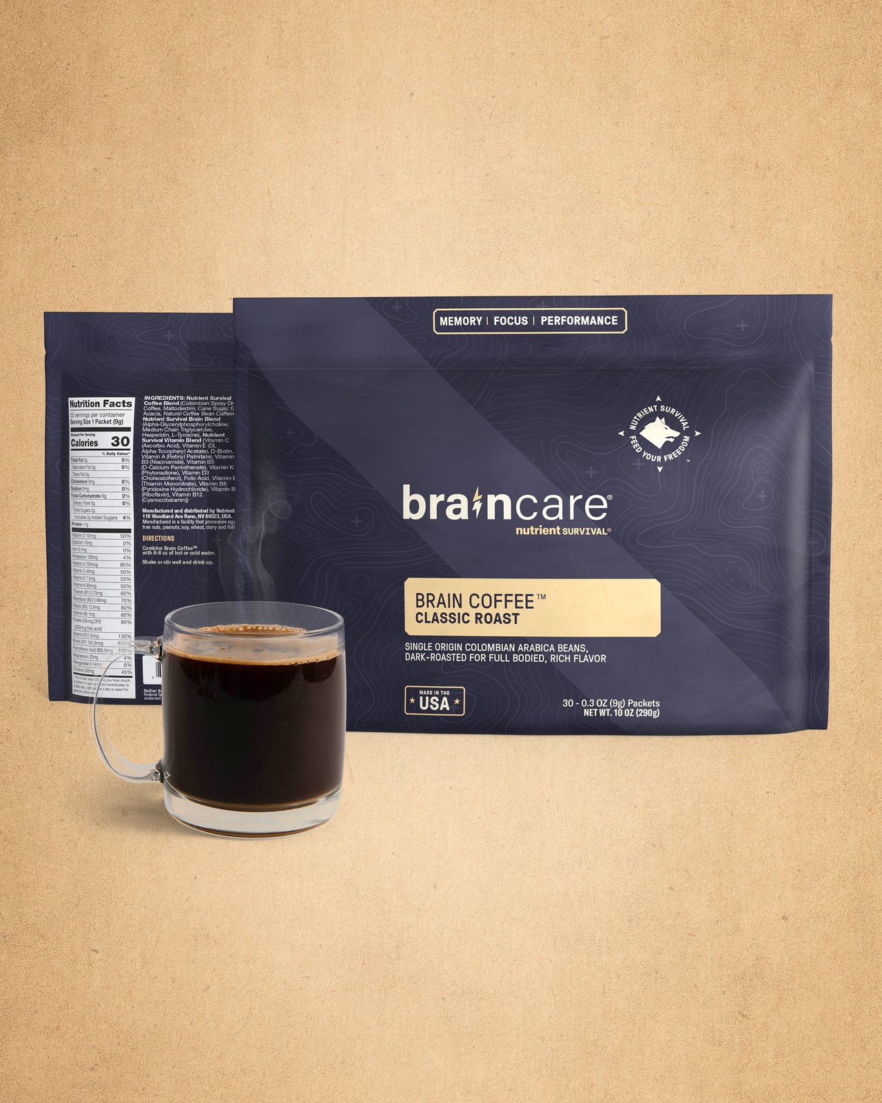 BrainCare® Brain Coffee™ - Classic Roast