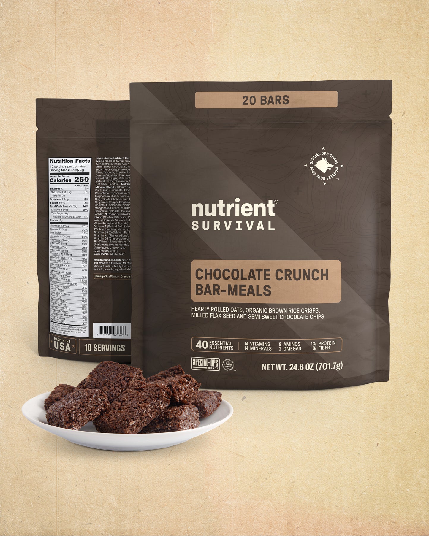 Chocolate Crunch Bar-Meals Pantry Pack
