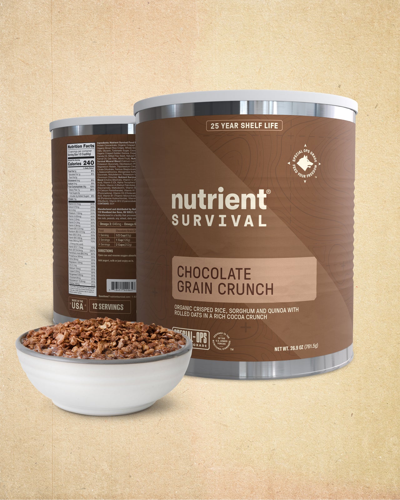 Chocolate Grain Crunch 6 Cans