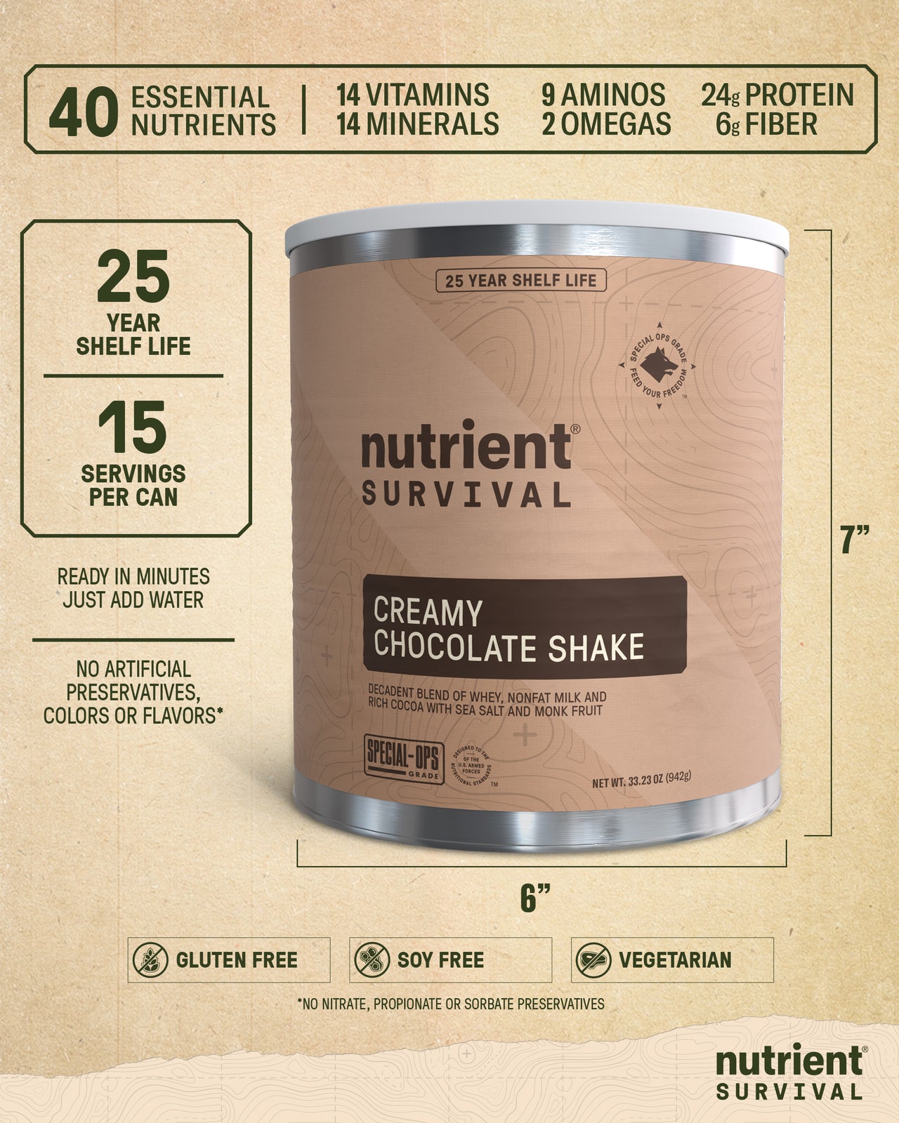 Creamy Chocolate Shake 6 Cans