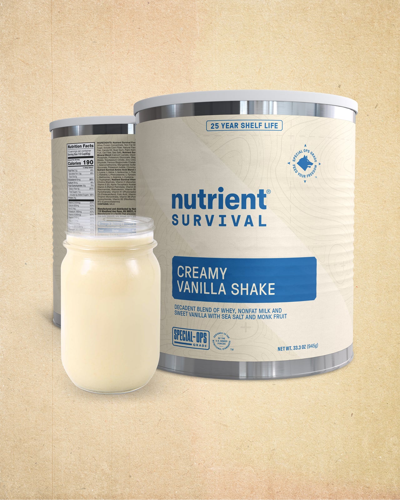 Creamy Vanilla Shake #10 Can