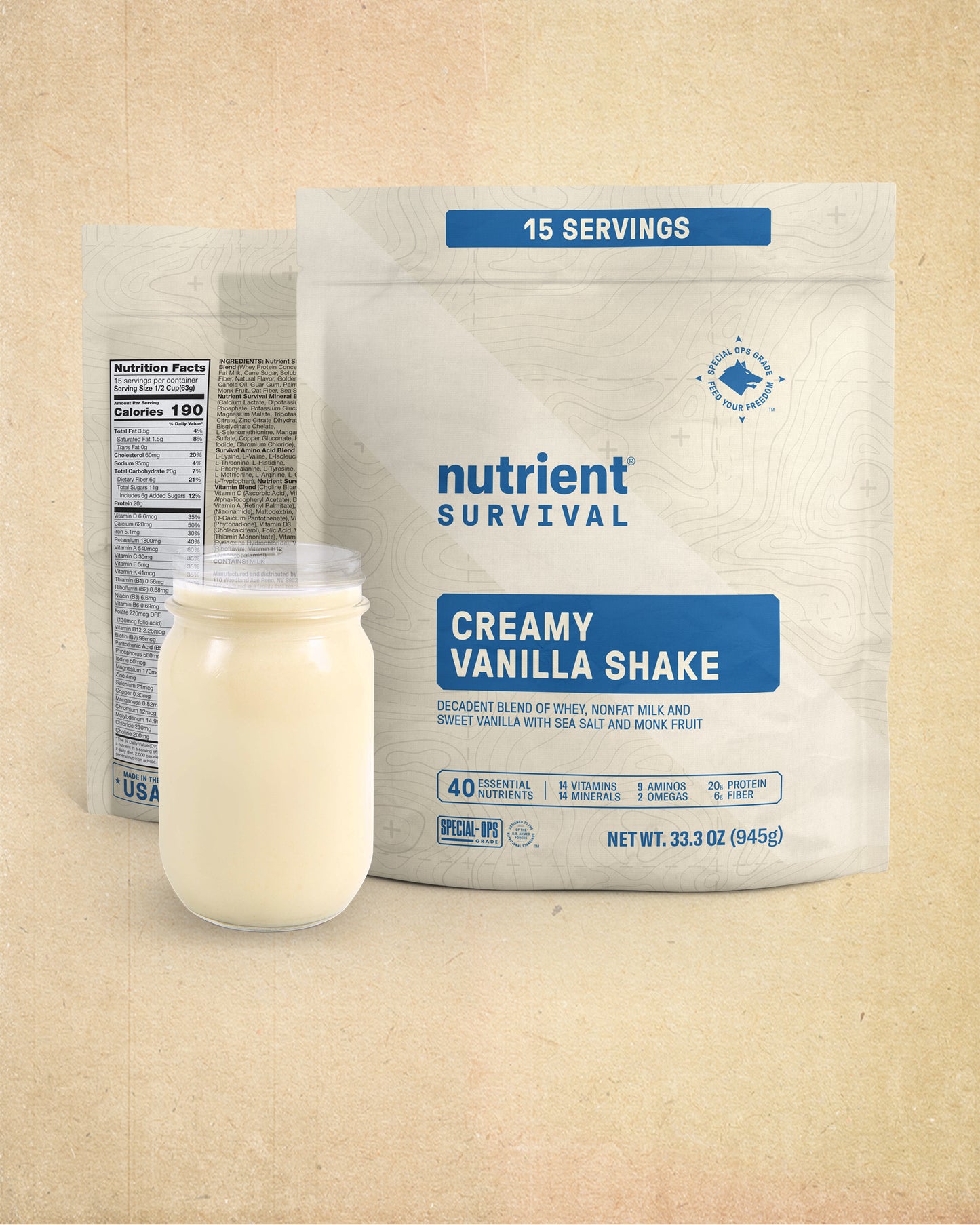 Creamy Vanilla Shake Pantry Pack