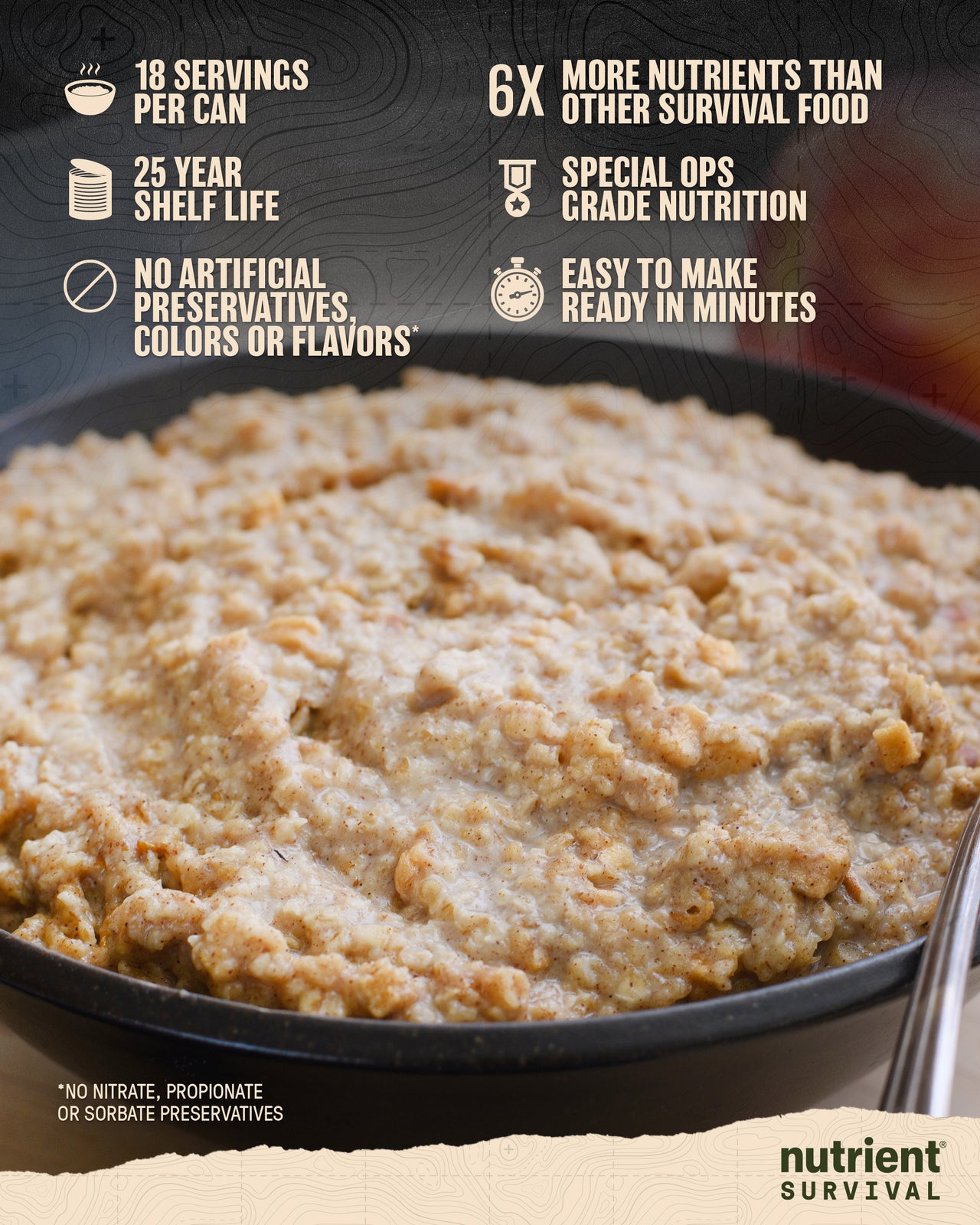 Hearty Apple Cinnamon Oatmeal #10 Can