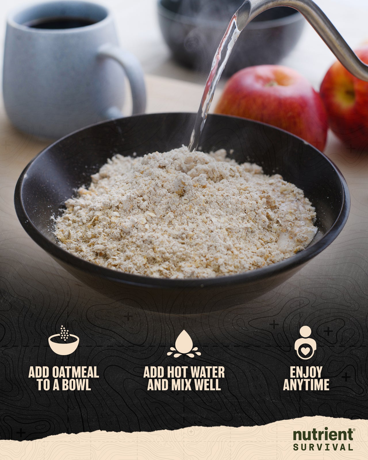 Hearty Apple Cinnamon Oatmeal #10 Can