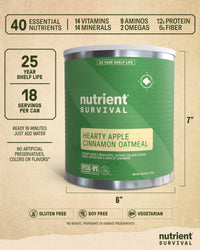 Thumbnail for Hearty Apple Cinnamon Oatmeal 6 Cans