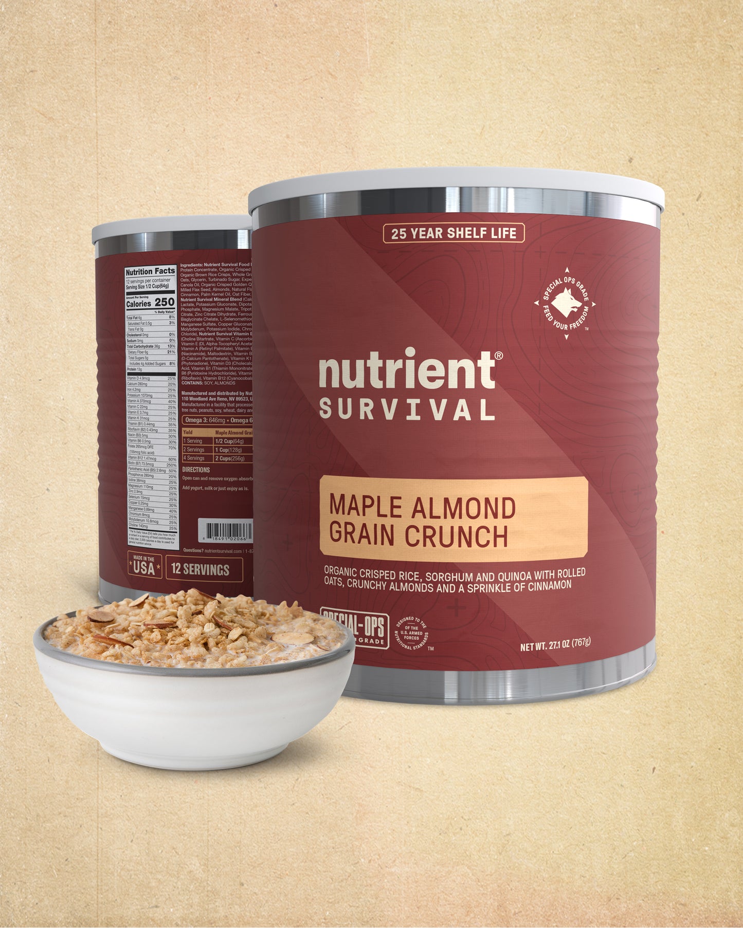 Maple Almond Grain Crunch #10 Can