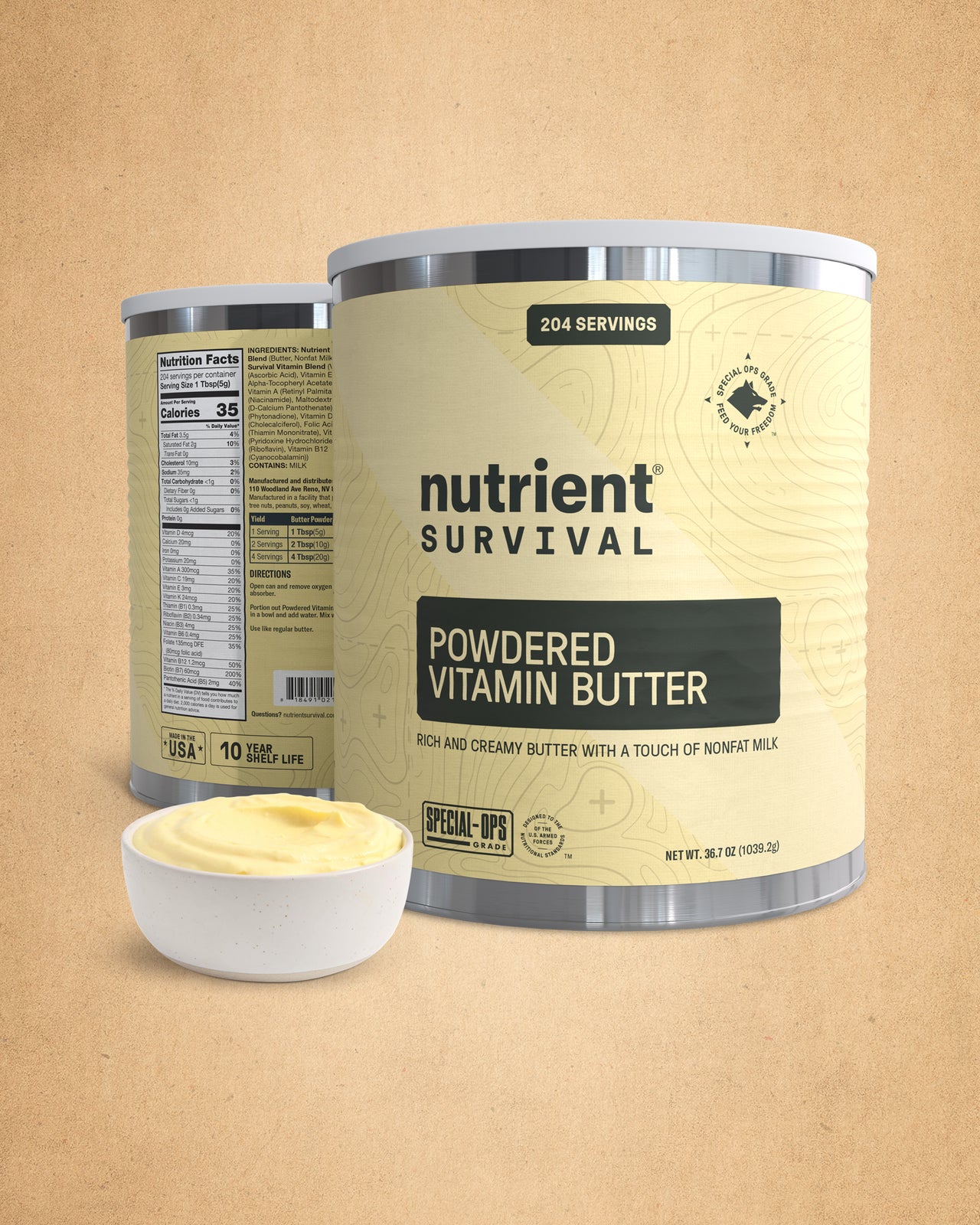 Powdered Vitamin Butter #10 Can