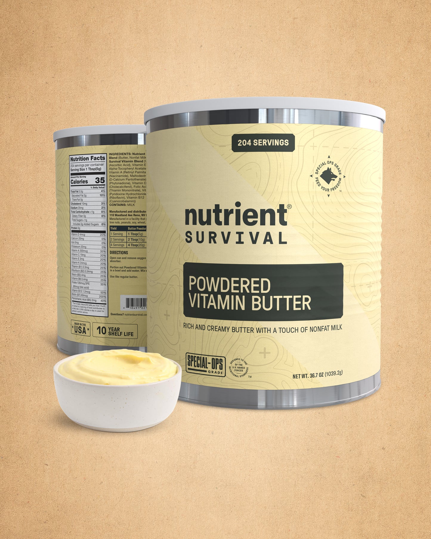 Powdered Vitamin Butter #10 Can