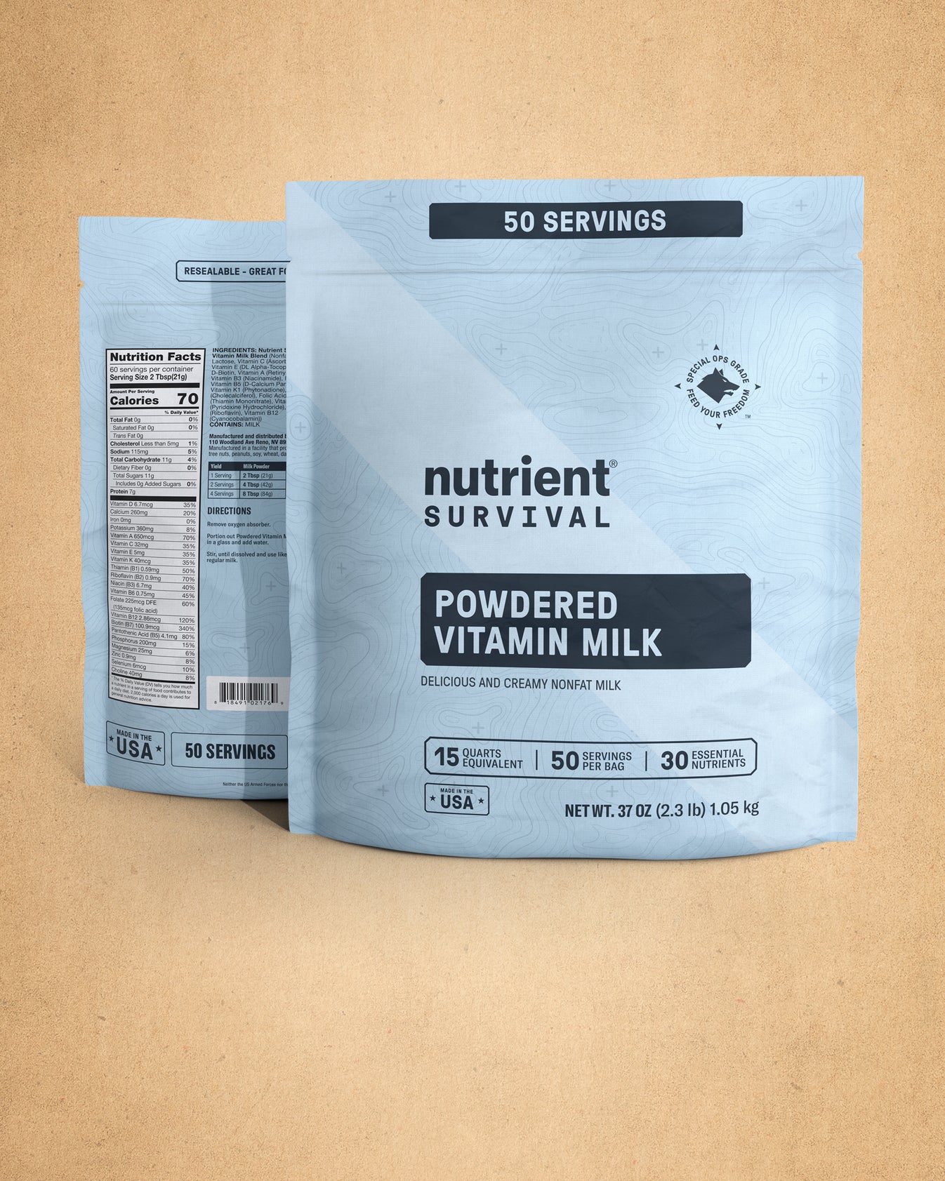 Powdered Vitamin Milk Pantry Pack