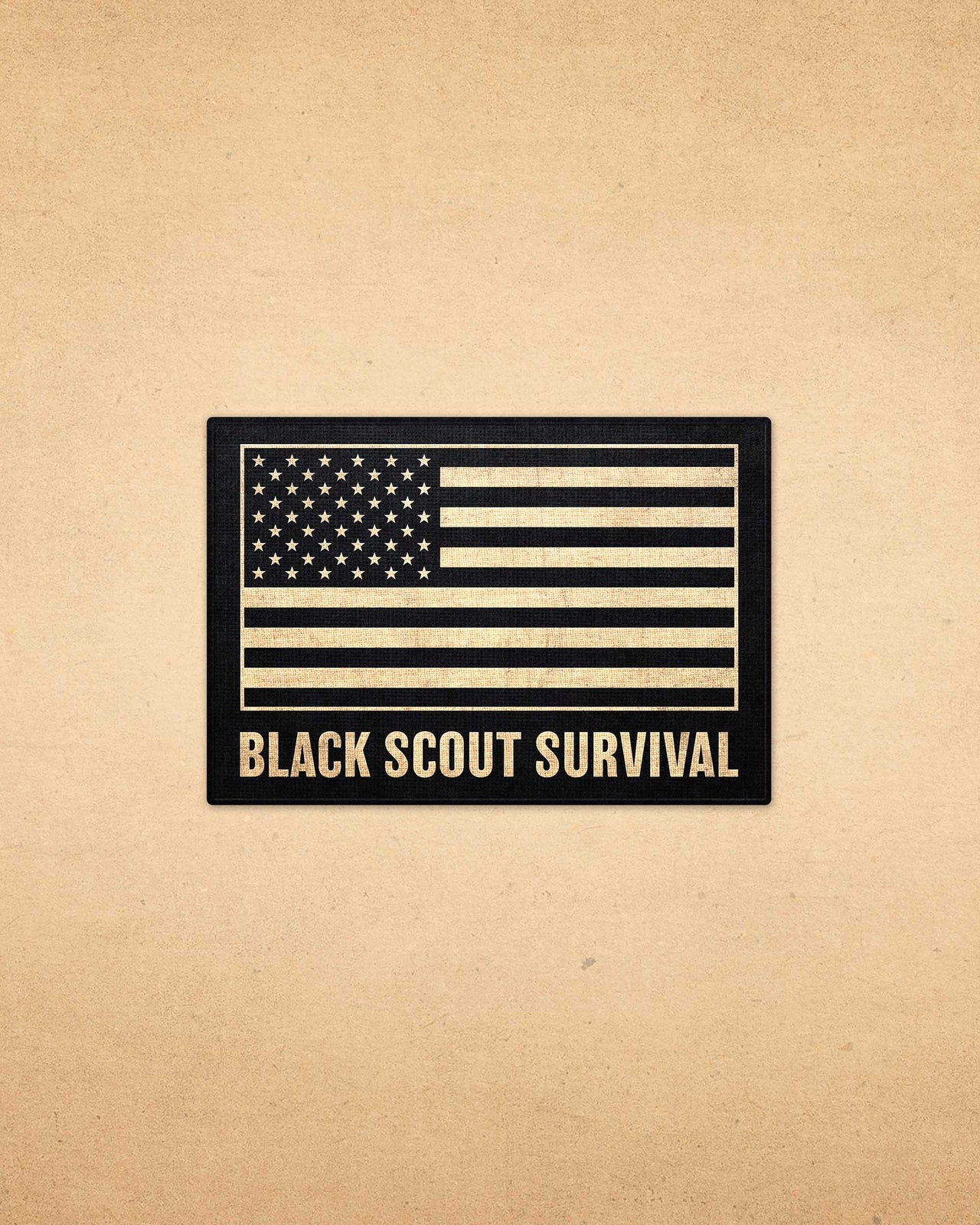 Black Scout Survival Flag Patch – Nutrient Survival