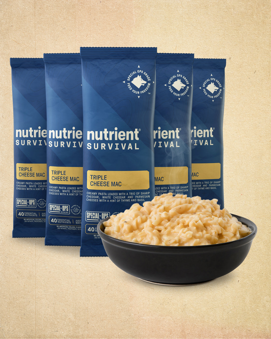 Triple Cheese Mac Singles 5-Pack – Nutrient Survival