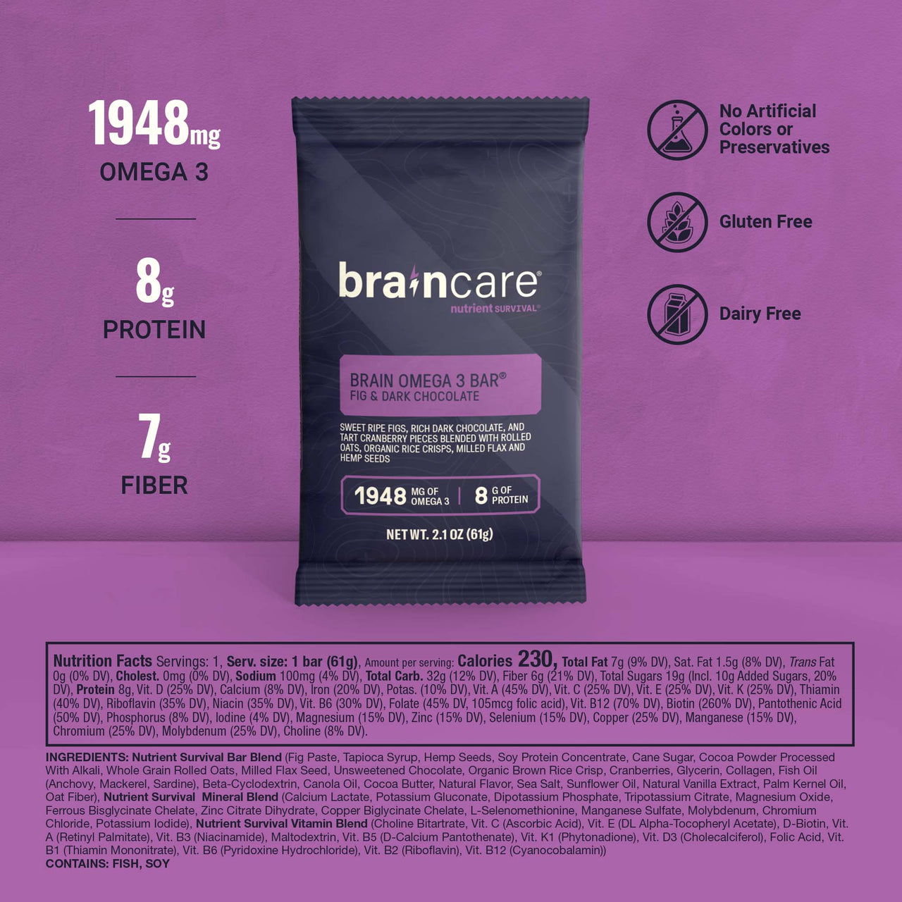 Brain Omega 3 Bar® Sampler