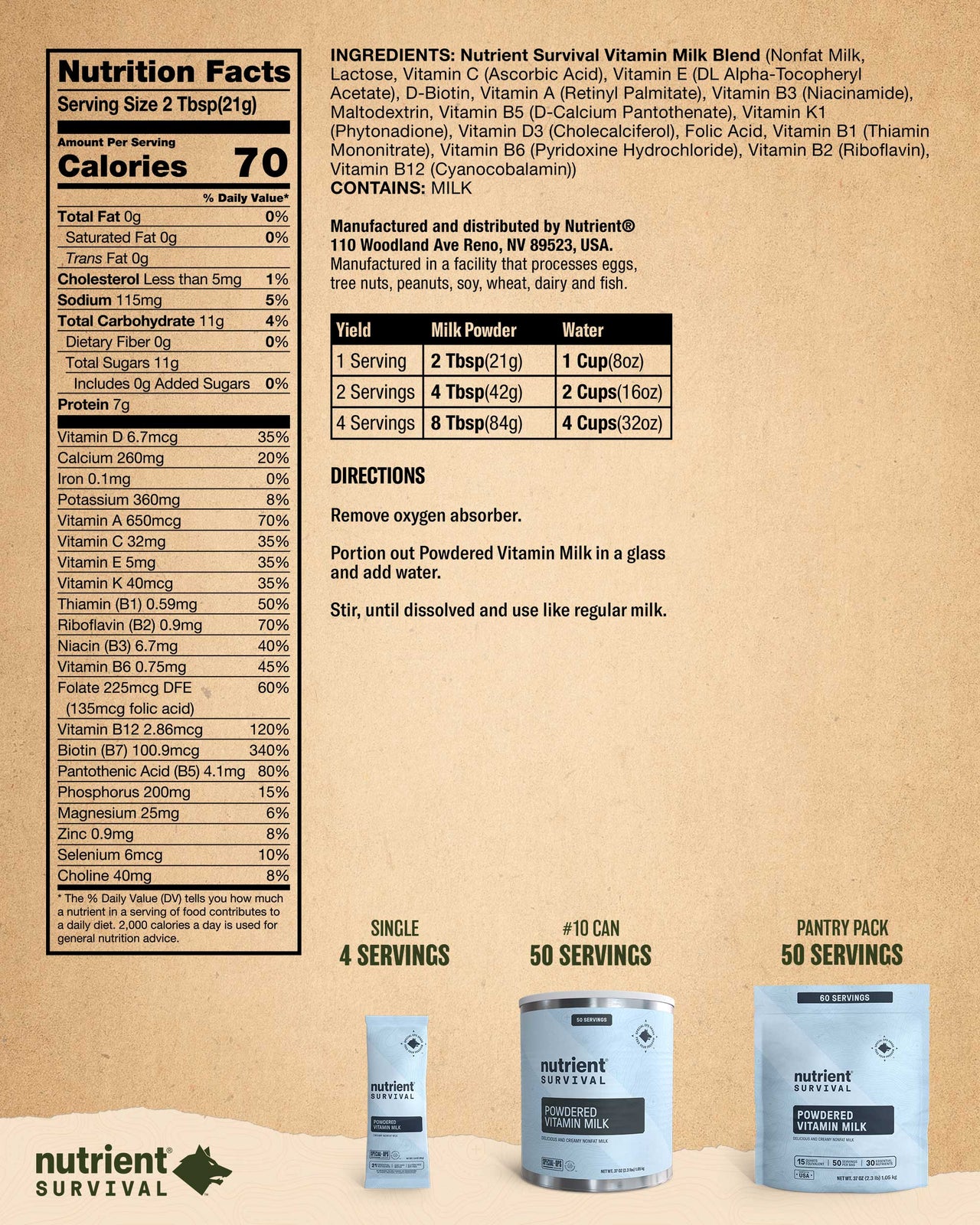 Powdered Vitamin Milk 6 Cans