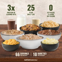 7 Day High Protein Emergency Food Bucket