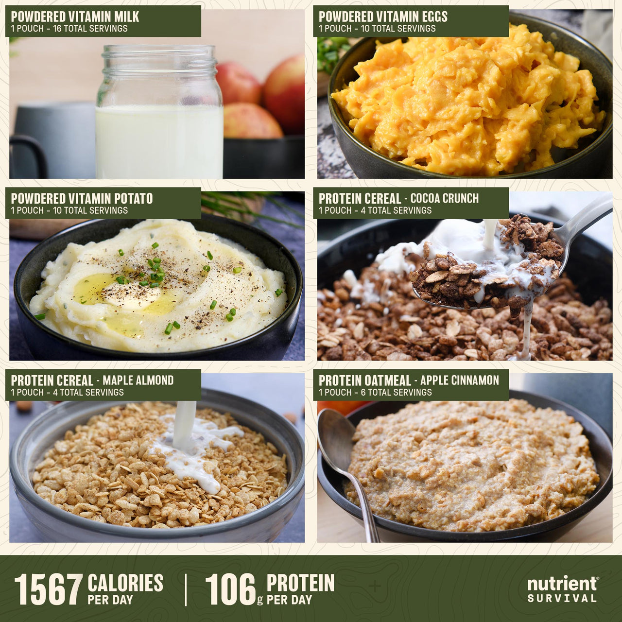 7 Day High Protein Emergency Food Bucket