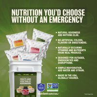 Fruits and Vegetables Emergency Food Bucket