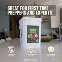 Fruits and Vegetables Emergency Food Bucket