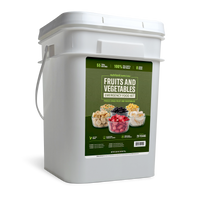 Fruits and Vegetables Emergency Food Bucket