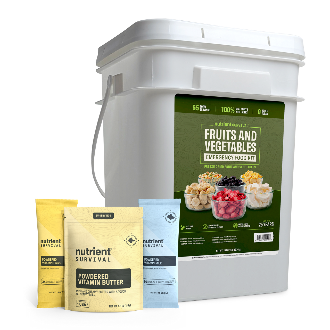 Buy Fruit & Veg Bucket Get Free Basics Sampler Bundle
