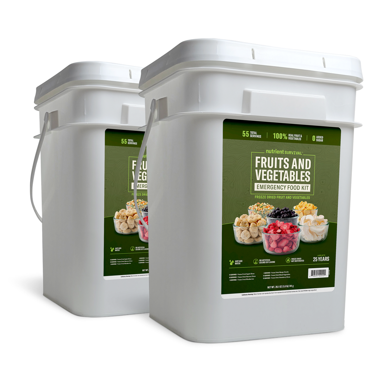 2 Fruit & Veg Buckets Bundle