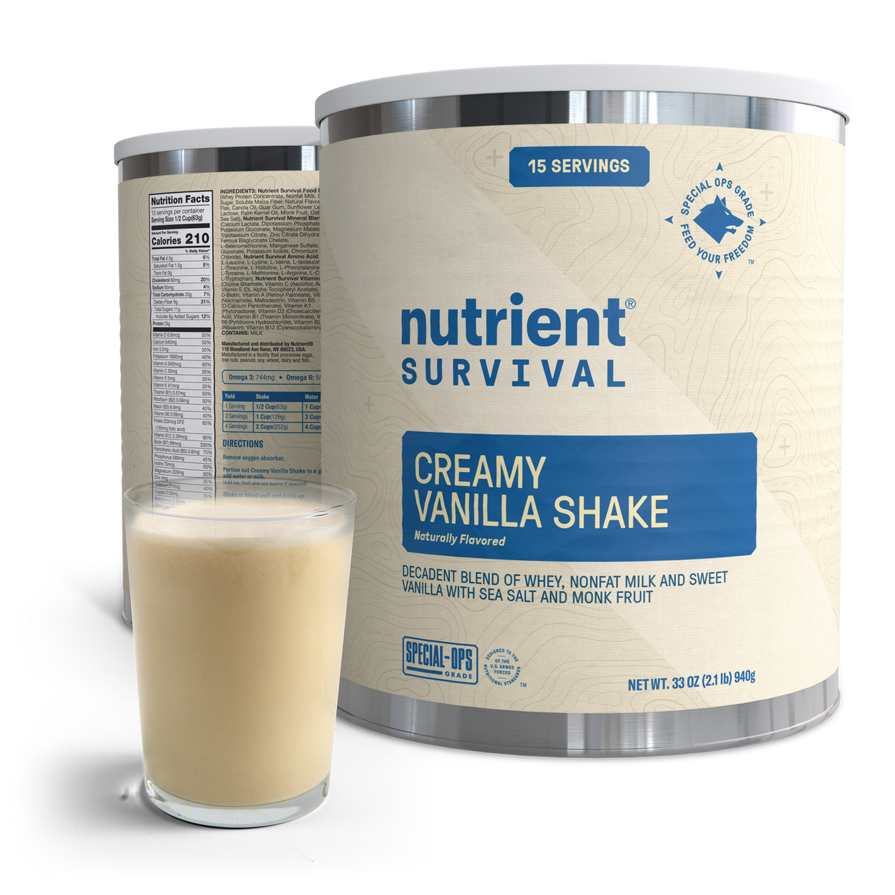 Creamy Vanilla Shake #10 Can