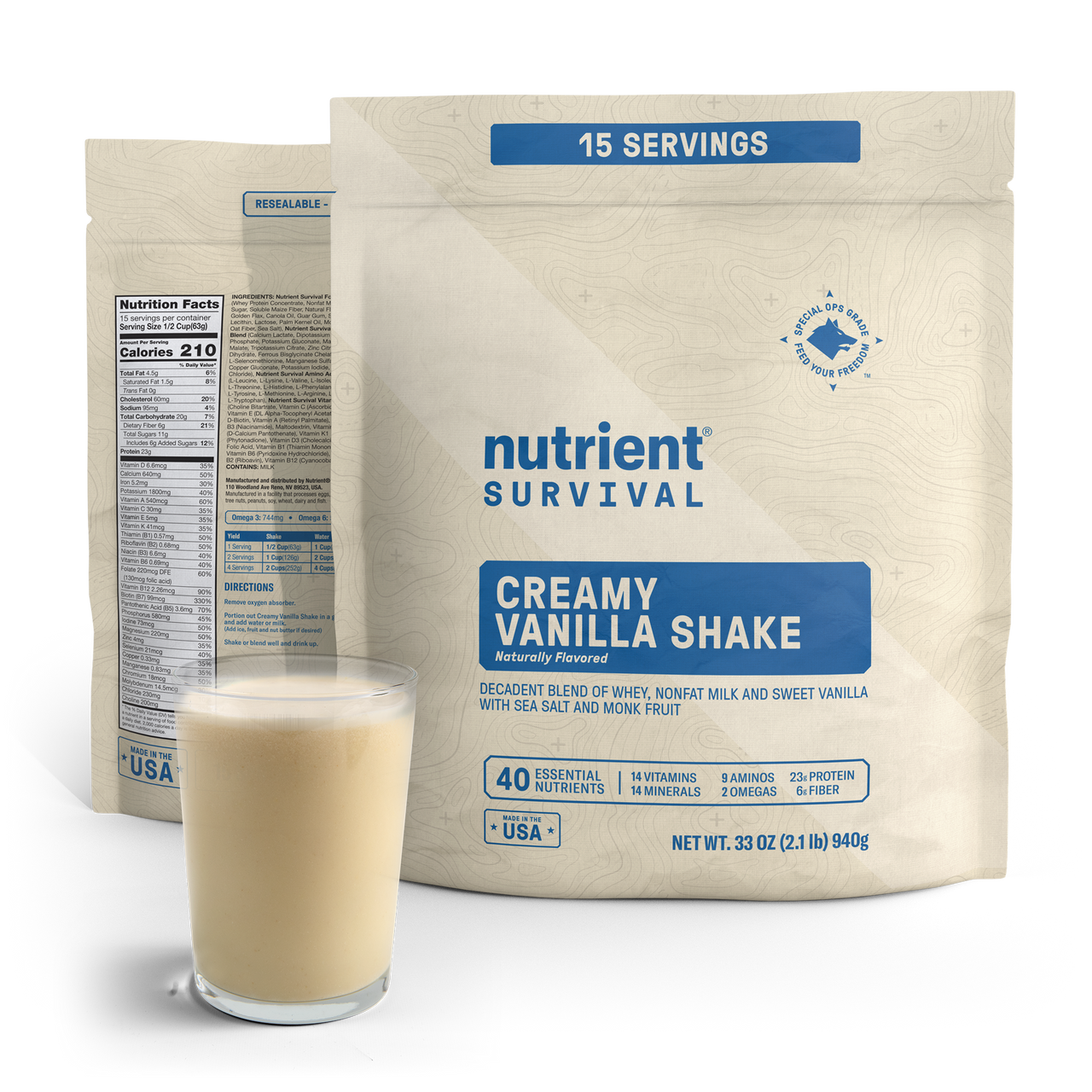 Creamy Vanilla Shake Pantry Pack