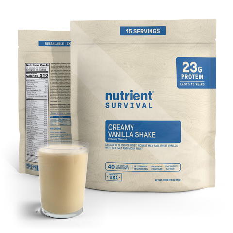 Whey Protein Powder - Vanilla Pantry Pack – storage shelf life