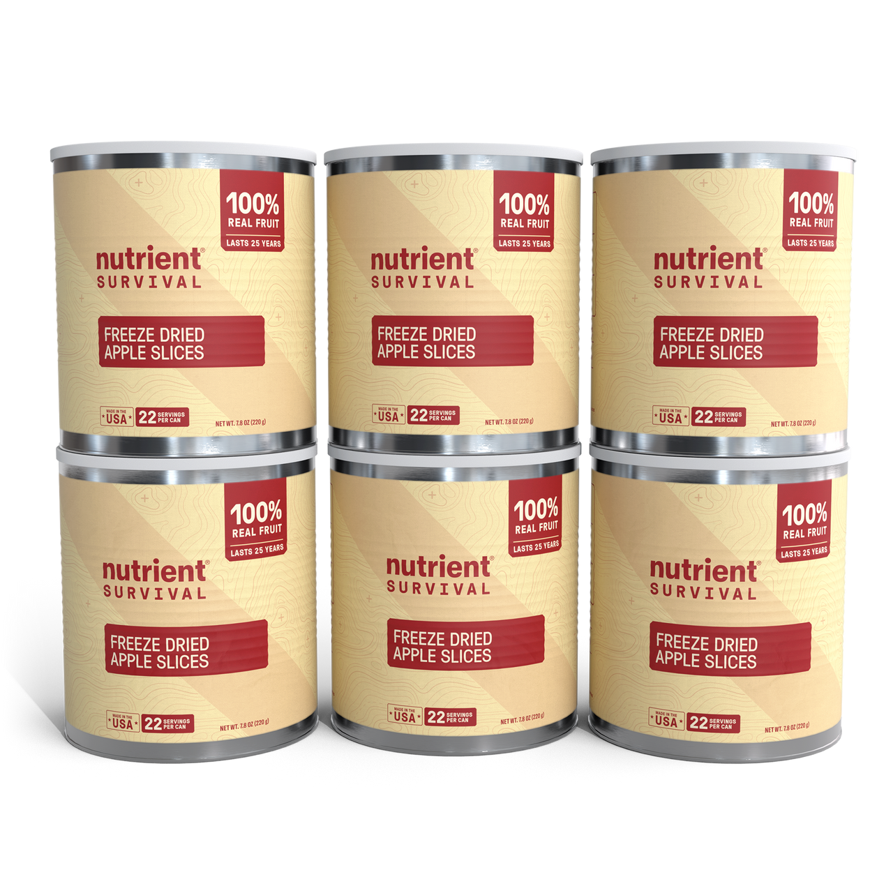 Freeze Dried Apple Slices 6 Cans