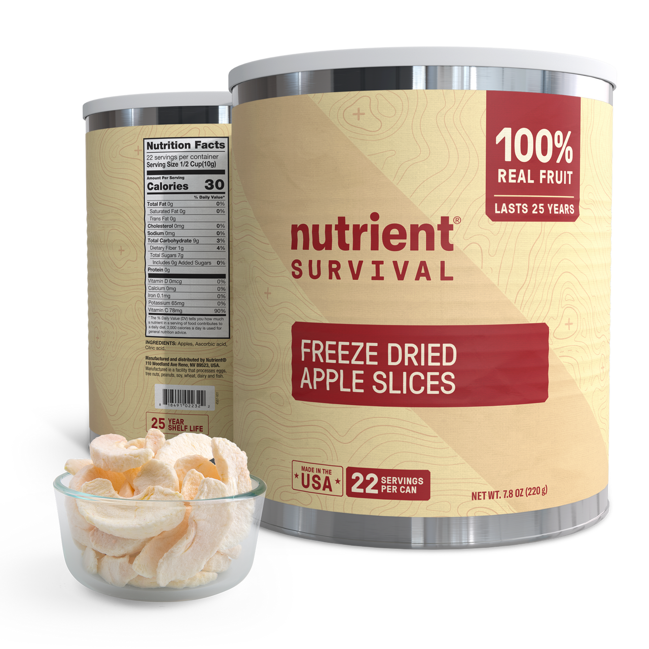 Freeze Dried Apple Slices #10 Can