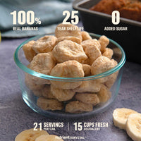 Freeze Dried Banana Slices #10 Can – product photo 2