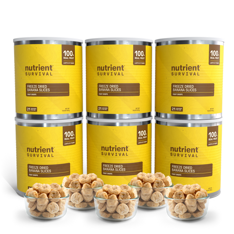 Freeze Dried Banana Slices 6 Cans