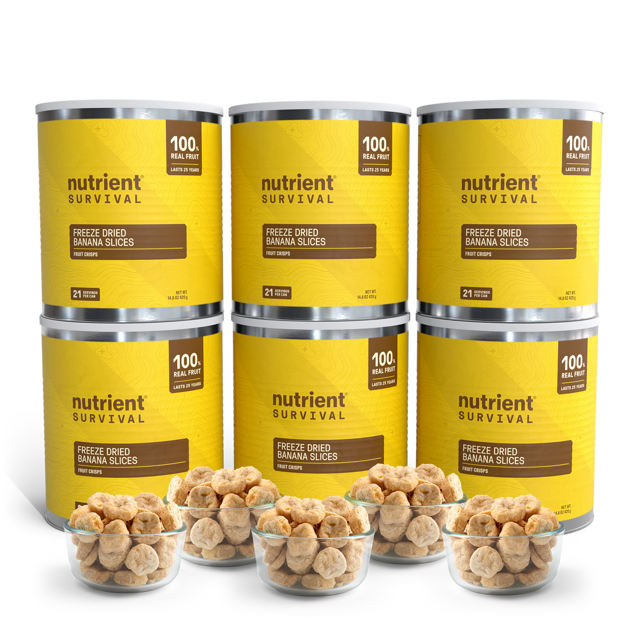 Freeze Dried Banana Slices 6 Cans