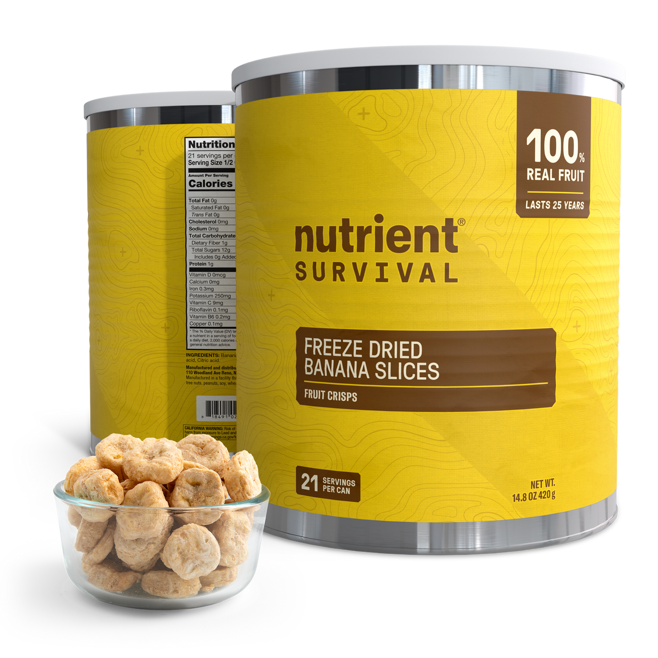 Freeze Dried Banana Slices #10 Can