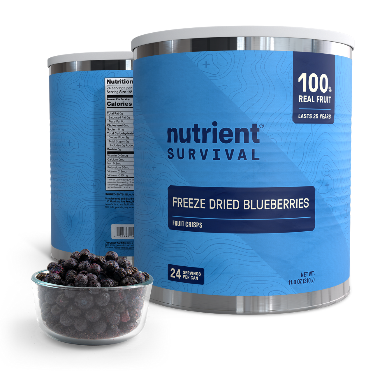 Freeze Dried Blueberries #10 Can