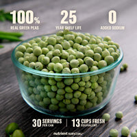 Freeze Dried Green Peas #10 Can – product photo 2
