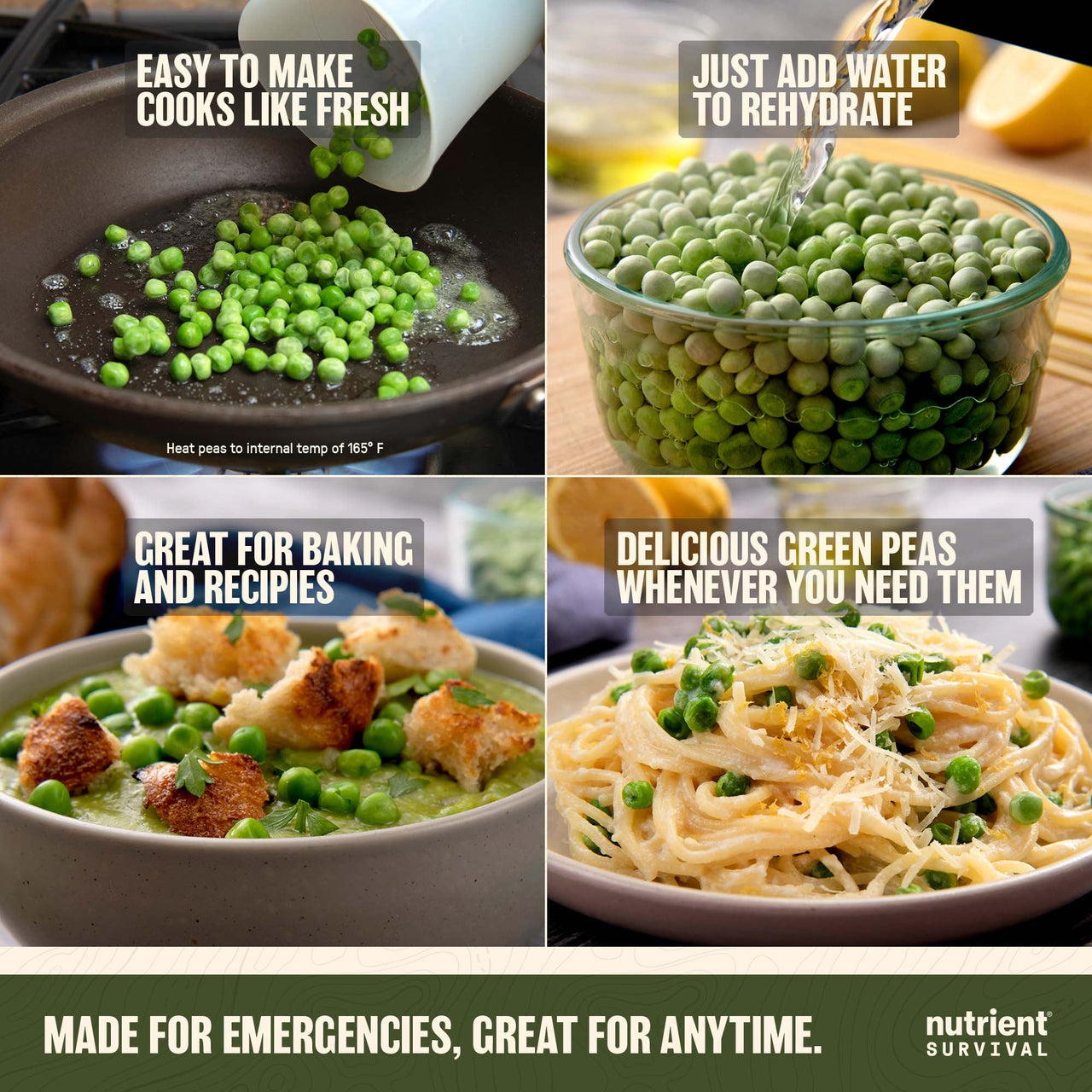 Freeze Dried Green Peas #10 Can – product photo 6
