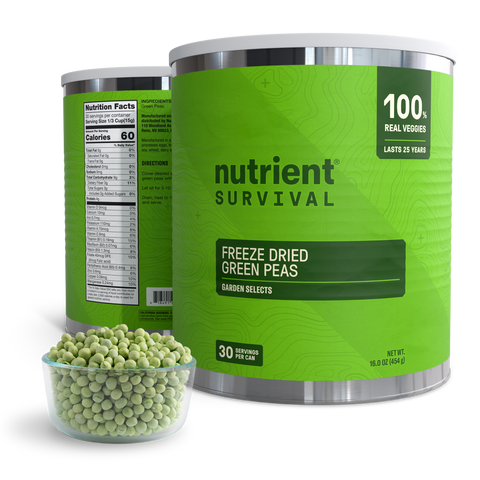 Freeze Dried Green Peas #10 Can
