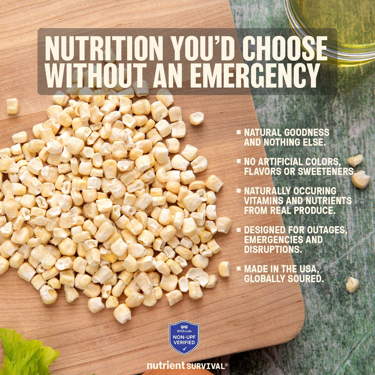 Freeze Dried Kernel Corn #10 Can – product photo 3