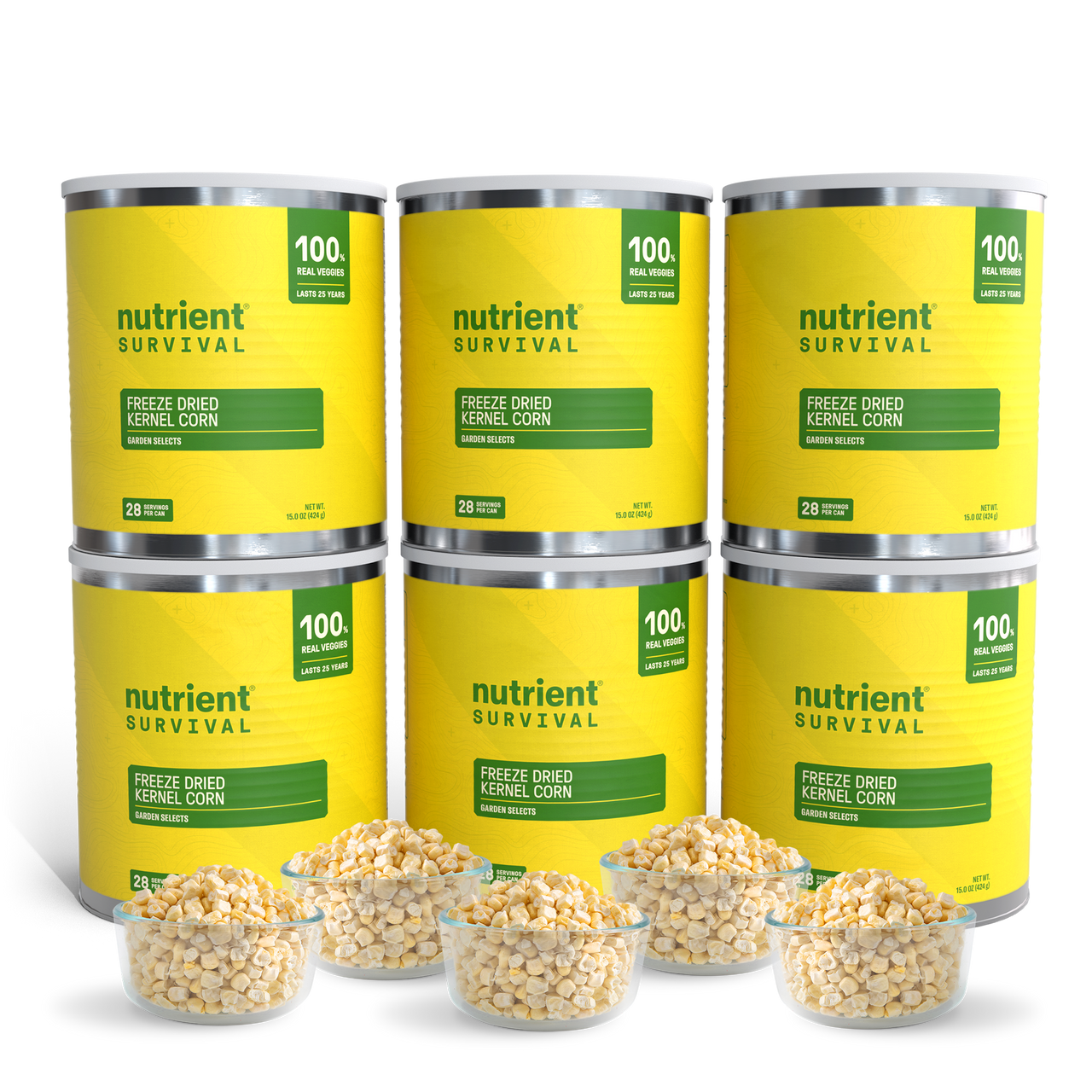 Freeze Dried Kernel Corn 6 Cans