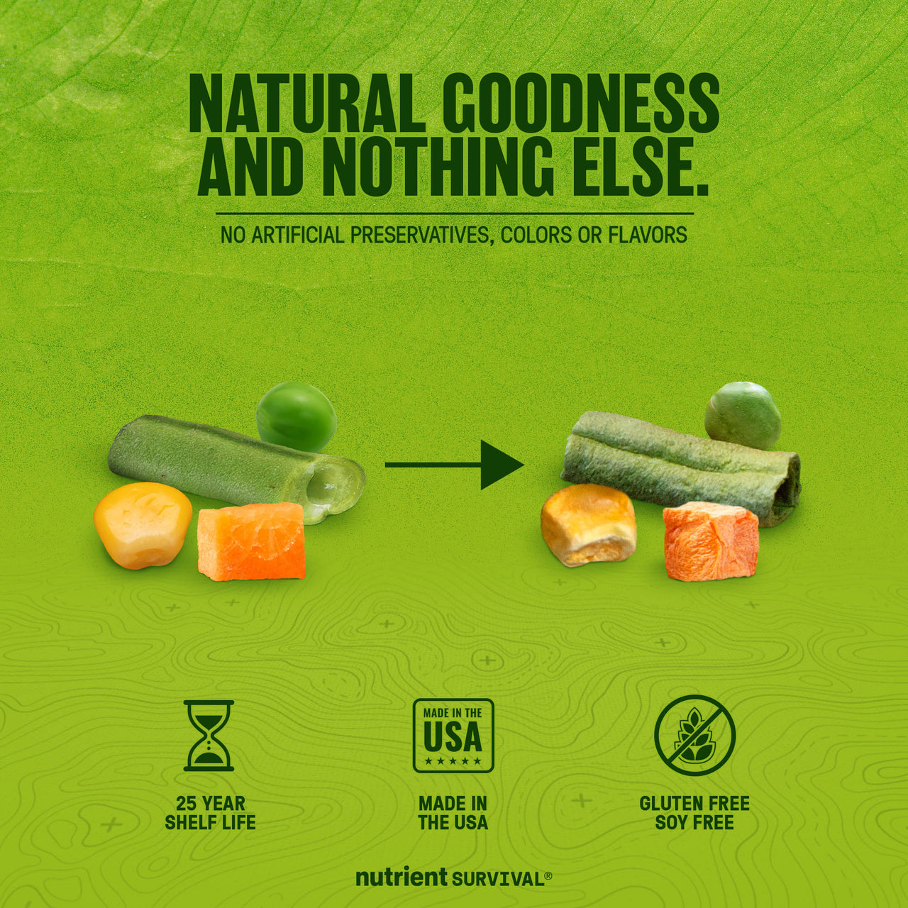 Freeze Dried Mixed Vegetables #10 Can