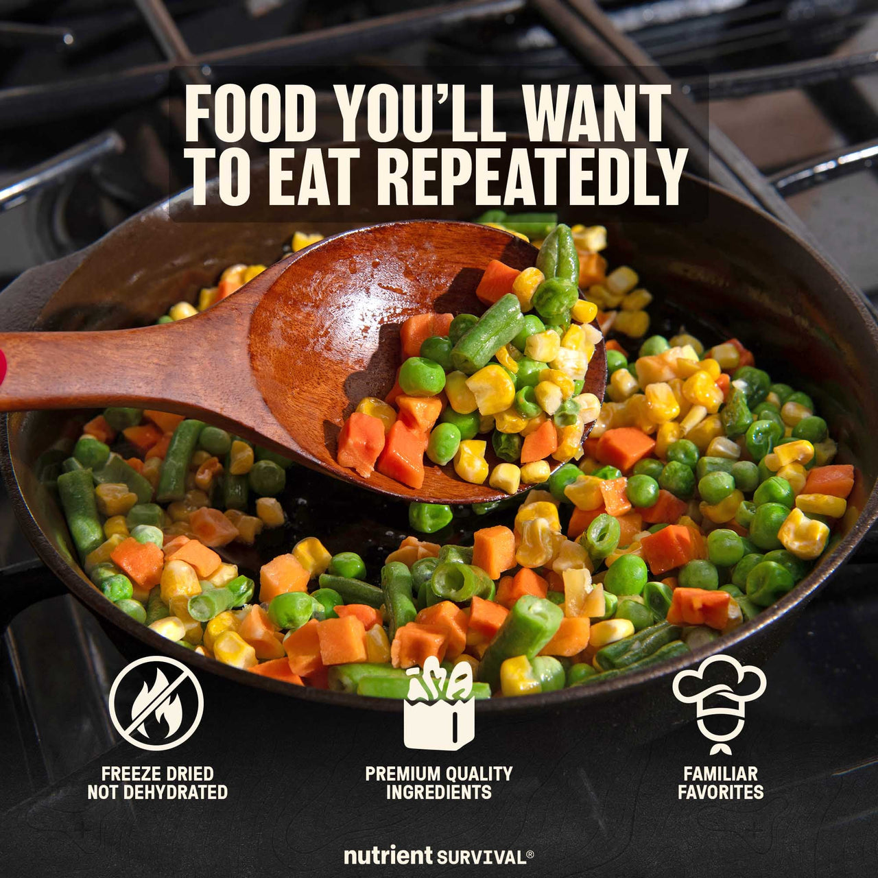Freeze Dried Mixed Vegetables #10 Can – lifestyle photo 4