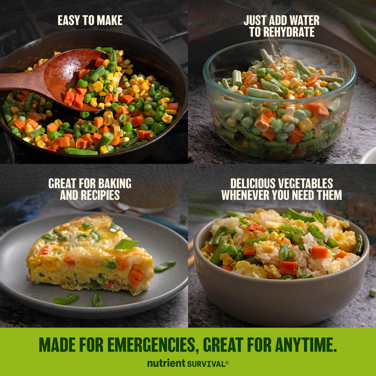 Freeze Dried Mixed Vegetables #10 Can