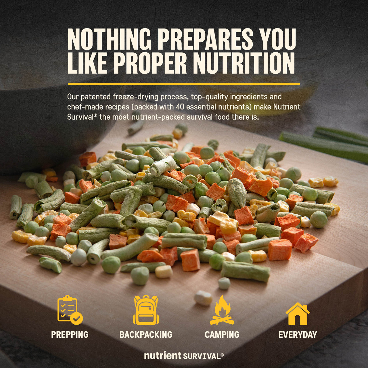 Freeze Dried Mixed Vegetables #10 Can